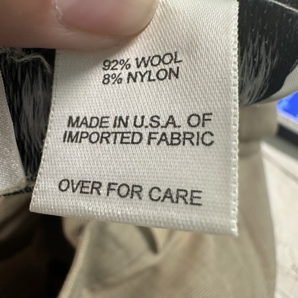 Oscar by Oscar de la Renta Wool‎ Blend Wide Leg Trousers Women's Size 16 Brown - Picture 9 of 11